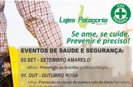 Lajes Patagonia prepara palestras e gincana para prevenir acidentes de trabalho e doenças ocupacionais